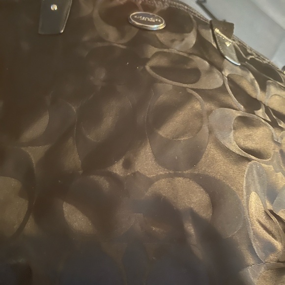 Coach Black Signature Tote Bag - Picture 4 of 5